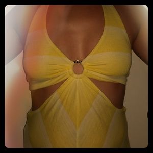 Bebe Maxi Cutout Dress